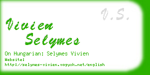 vivien selymes business card